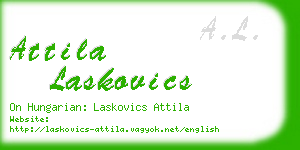 attila laskovics business card